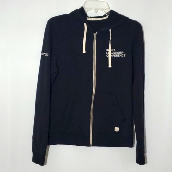 Marine Layer Zip Jacket Lightweight Intuit Logo Medium Stretch - Picture 1 of 11